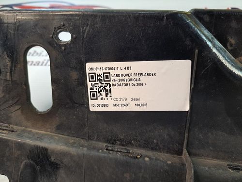 Griglia Anteriore LAND ROVER Freelander 3° Serie
