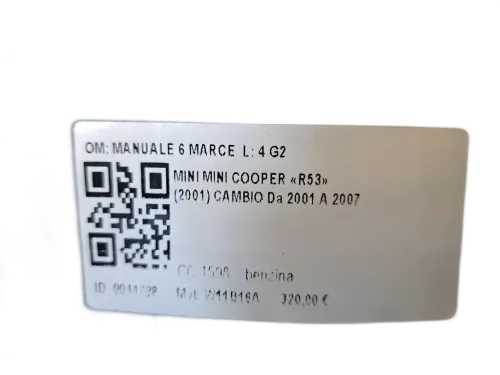 Cambio Manuale Completo MINI Cooper 1°  Serie