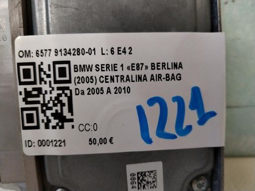 Centralina Airbag BMW Serie 1 Serie (E87) (04>07)