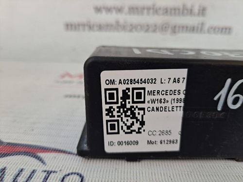 Centralina candelette MERCEDES ML W163 2° Serie