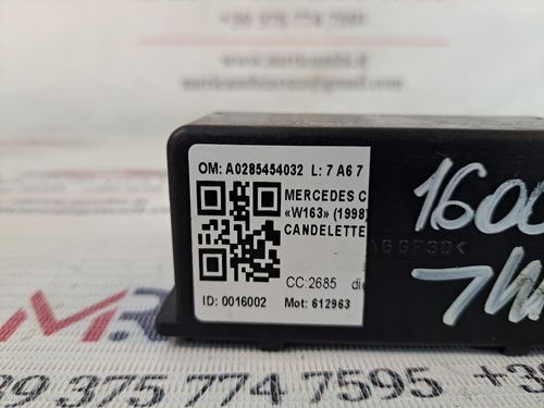 Centralina candelette MERCEDES ML W163 2° Serie
