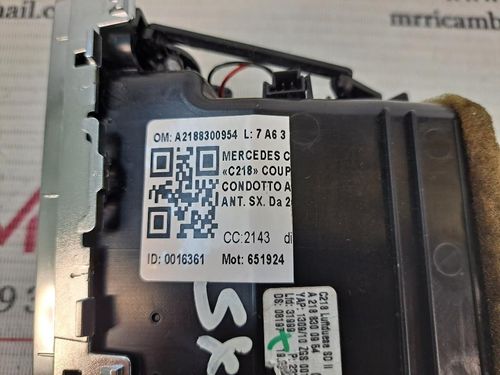 Bocchette Aria Cruscotto MERCEDES CLS W218