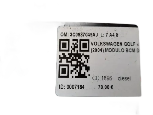 Modulo SAM VOLKSWAGEN Golf 5 Berlina (03>08)