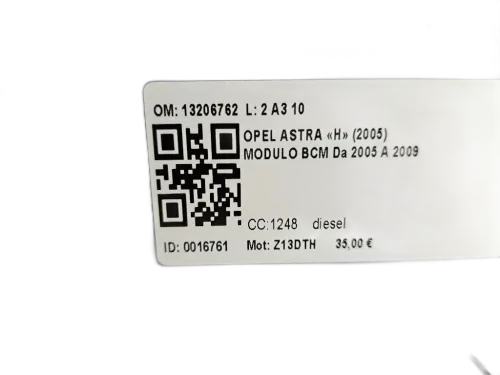Centralina BCM OPEL Astra H Berlina