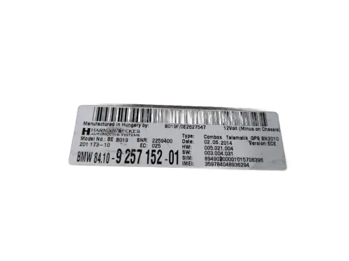 Amplificatore autoradio BMW Serie 3 F30 Berlina