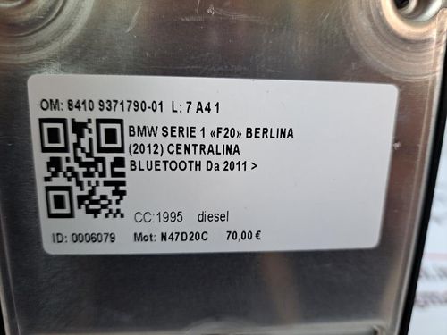 Centralina bluetooth telefono BMW Serie 1 F20 (11>19)