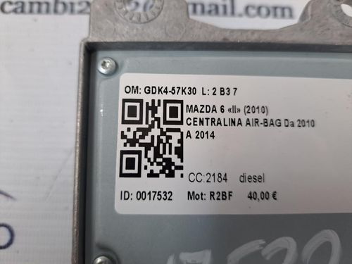 Centralina Airbag MAZDA 6 Berlina 2° Serie