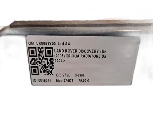 Griglia Anteriore LAND ROVER Discovery Serie III (04>10)