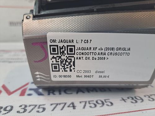 Bocchetta aria cruscotto DX JAGUAR XF Serie (08>11)