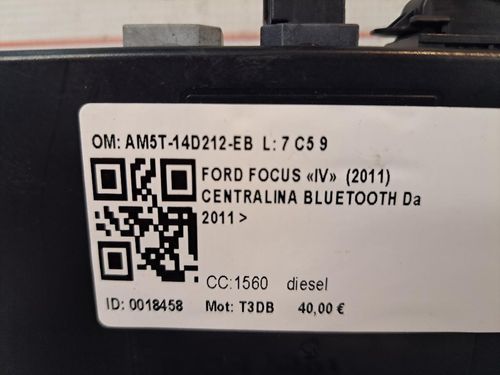 Centralina bluetooth telefono FORD Focus Berlina 5° Serie