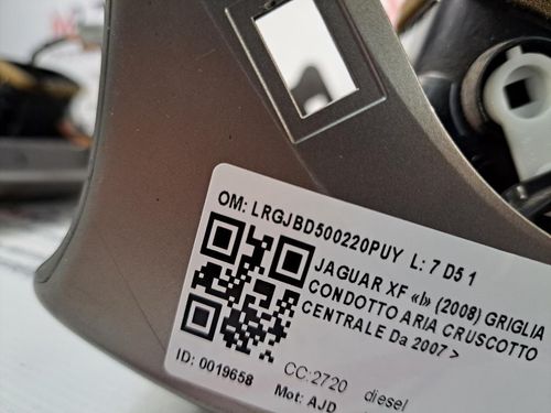 Bocchette Aria Cruscotto JAGUAR XF Serie (08>11)