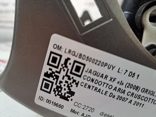 Bocchette Aria Cruscotto JAGUAR XF Serie (08>11)