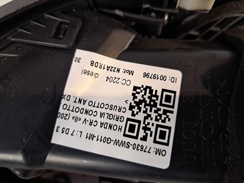 Bocchetta aria cruscotto DX HONDA CR-V 3° Serie