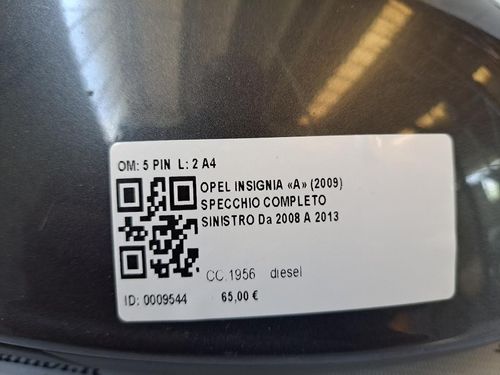 Specchietto Retrovisore Sinistro OPEL Insignia Berlina