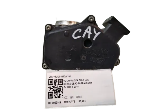 Corpo Farfallato VOLKSWAGEN Golf 6 Berlina (08>12)