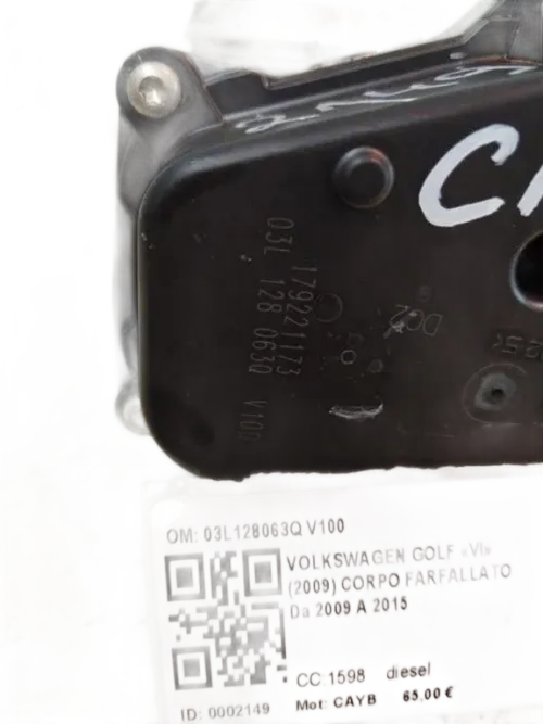 Corpo Farfallato VOLKSWAGEN Golf 6 Berlina (08>12)