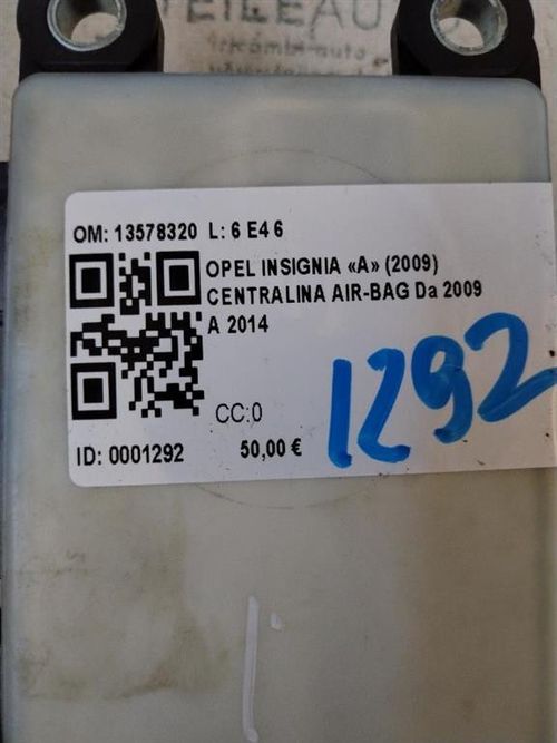 Centralina Airbag OPEL Insignia Berlina