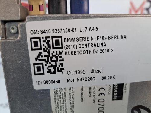 Centralina bluetooth telefono BMW Serie 5 F10