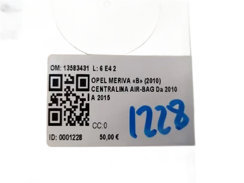 Centralina Airbag OPEL Meriva 3° Serie