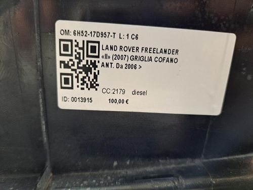 Griglia Anteriore LAND ROVER Freelander 3° Serie
