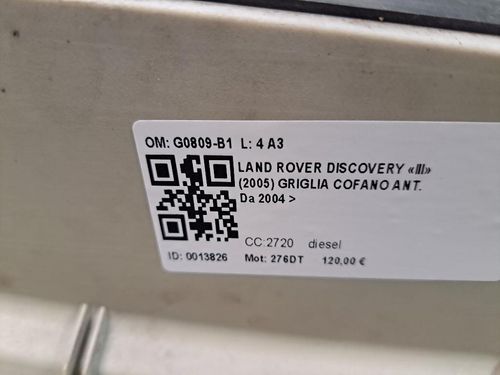 Griglia Anteriore LAND ROVER Discovery Serie III (04>10)