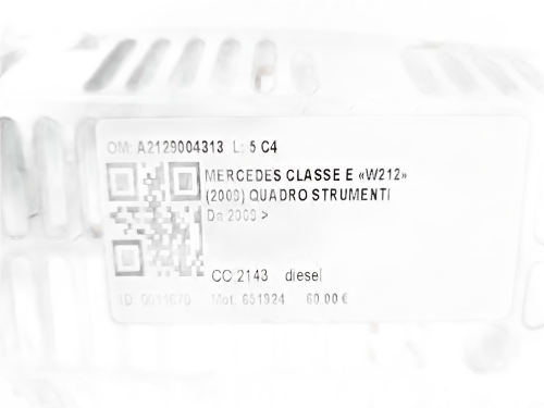 Quadro tachigrafo MERCEDES Classe E Berlina W212