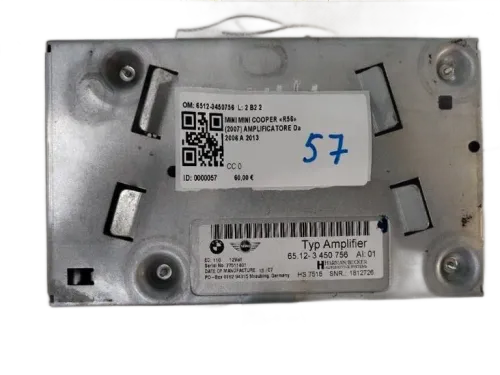 Amplificatore autoradio MINI Cooper 2° Serie