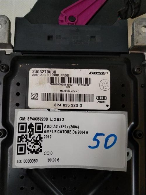 Amplificatore autoradio AUDI A3 Serie (8P1) (03>05)