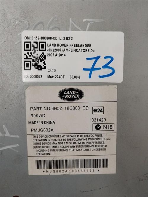 Amplificatore autoradio LAND ROVER Freelander 3° Serie