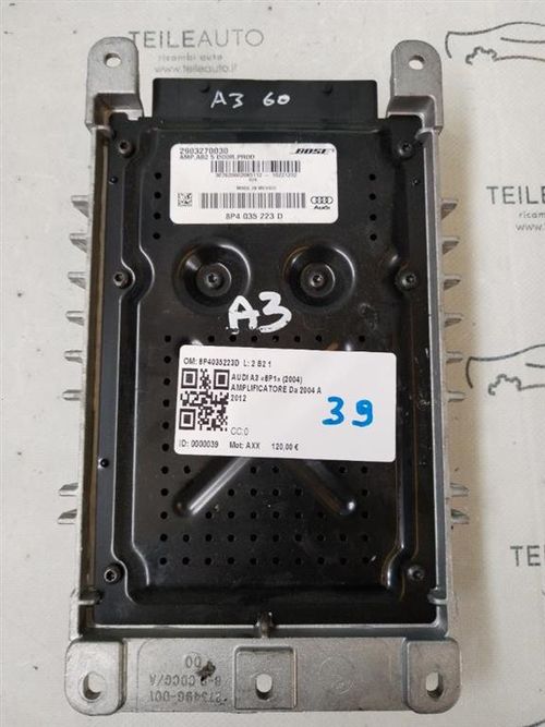 Amplificatore autoradio AUDI A3 Serie (8P1) (03>05)
