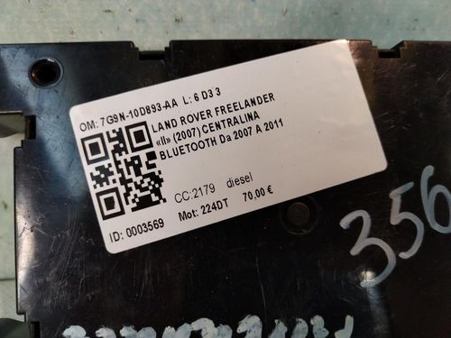 Centralina bluetooth telefono LAND ROVER Freelander 3° Serie