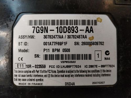 Centralina bluetooth telefono LAND ROVER Freelander 3° Serie