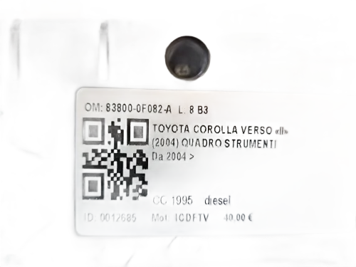 Quadro tachigrafo TOYOTA Corolla Verso 2° Serie