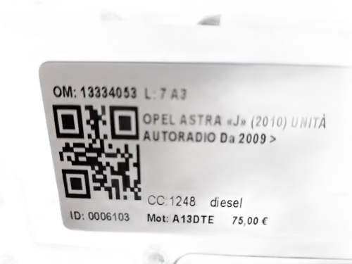 Autoradio OPEL Astra J