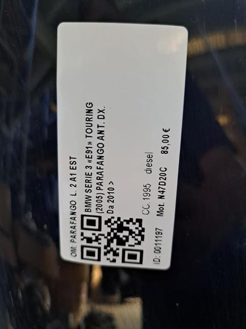 Parafango Anteriore Destro BMW Serie 3 E91 Touring 2° Serie