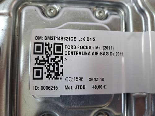 Centralina Airbag FORD Focus Berlina 5° Serie