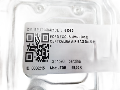 Centralina Airbag FORD Focus Berlina 5° Serie