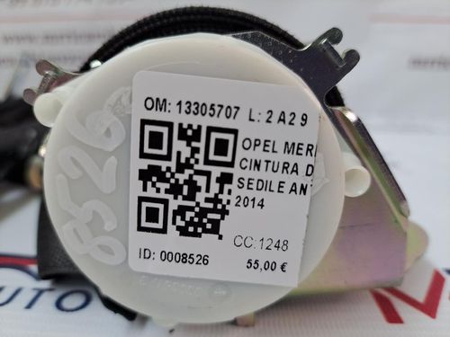 Cintura di Sicurezza Anteriore Sinistra OPEL Meriva 3° Serie