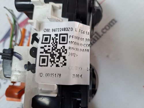 Comandi Clima PEUGEOT 208 Serie (12>19)