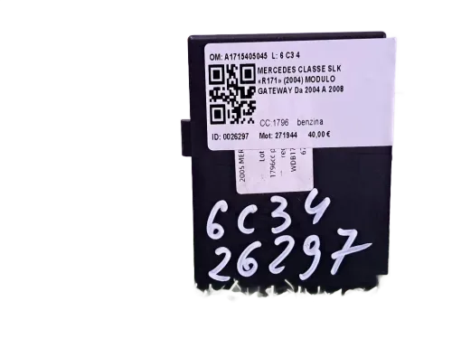 Centralina Gateway MERCEDES SLK W171 2° Serie
