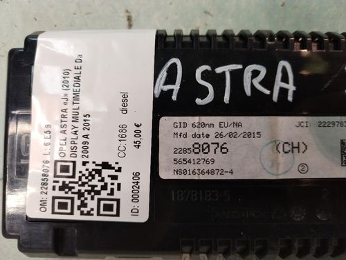 Display OPEL Astra J