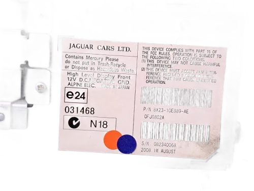Display multifunzione computer di bordo JAGUAR XF Serie (08>11)