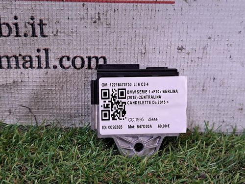 Centralina candelette BMW Serie 1 F20 (11>19)