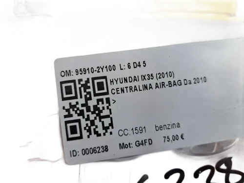 Centralina Airbag HYUNDAI iX35 1° Serie