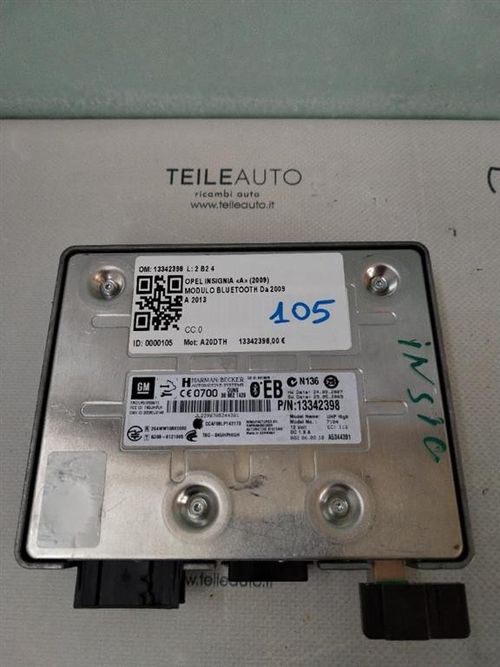 Centralina bluetooth telefono OPEL Insignia Berlina