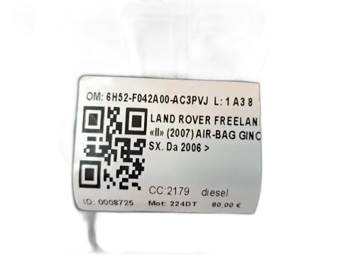 Airbag Ginocchia LAND ROVER Freelander 3° Serie