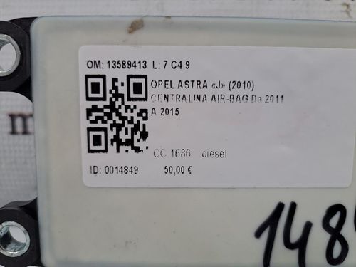 Centralina Airbag OPEL Astra J