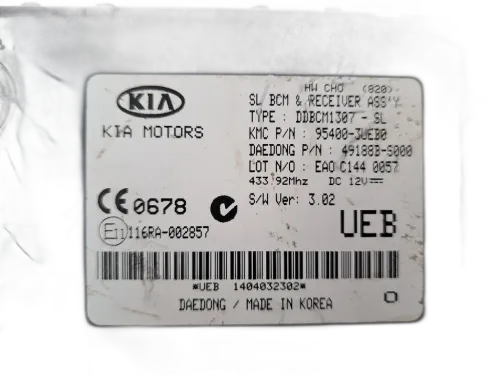 Centralina BCM KIA Sportage Serie (10>16)