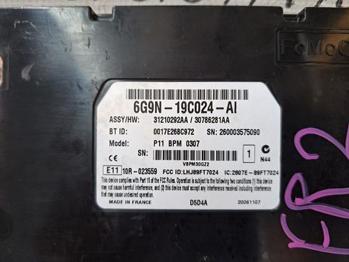 Centralina bluetooth telefono LAND ROVER Freelander 3° Serie