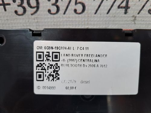 Centralina bluetooth telefono LAND ROVER Freelander 3° Serie